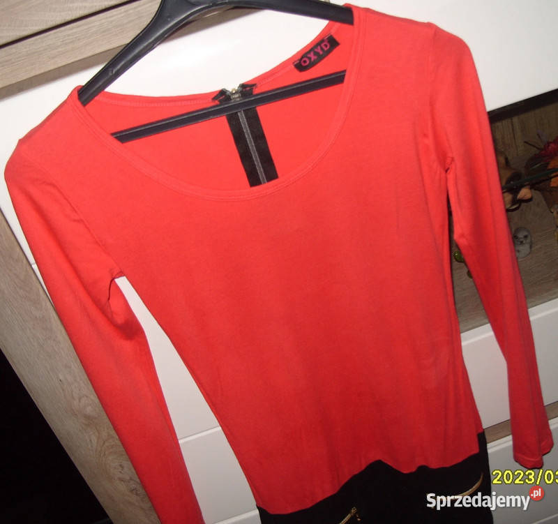 Koralowa Bluzka Tunika zameczki OXYD r 343638 Rawicz