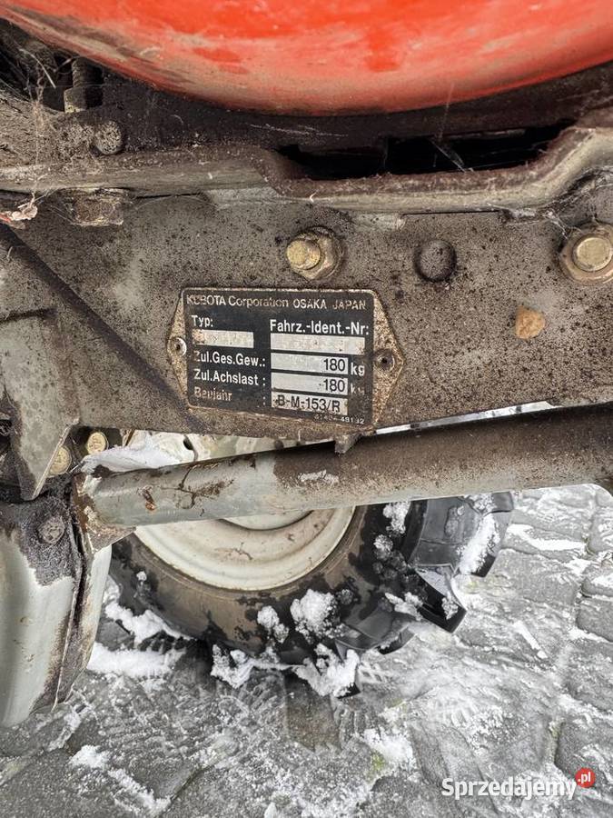 Traktorek jednoosiowy Kubota TF 55II dzik Pozostałe śląskie Racibórz