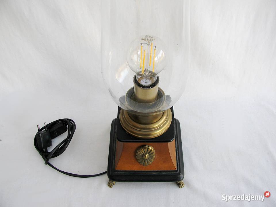 Lampka mosiądz Vintage Gabinet Pozostałe