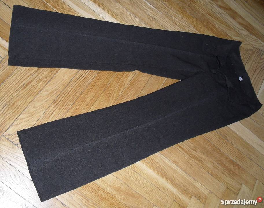 ELEGANCKIE CIEPLE SPODNIE Z MATERIAŁU R42 Moda i Styl Łódź sprzedam