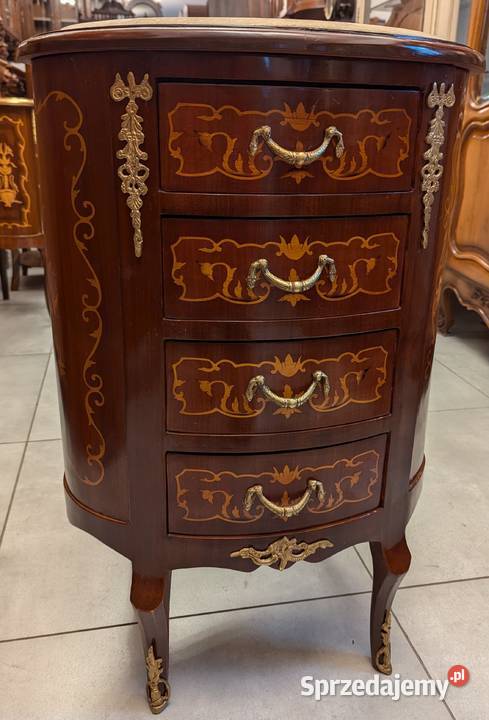 ładna komoda intarsjowana z marmuremsklep Dąbrowa Górnicza sprzedam