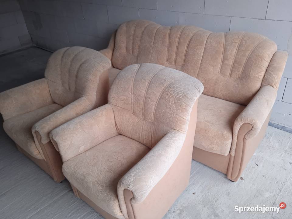 Kanapa rozkładana 2 fotele Kostrzyn nad Odrą sprzedam