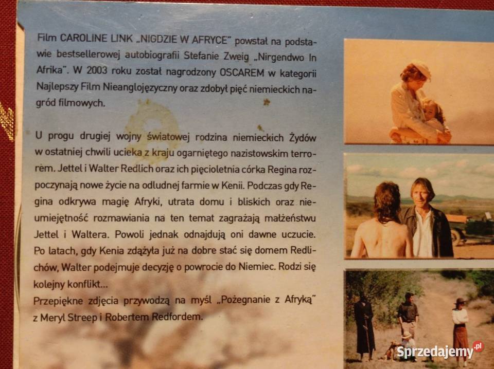 DVD film Nigdzie w Afryce Nirgendwo in Afrika 1 płyta Kielce