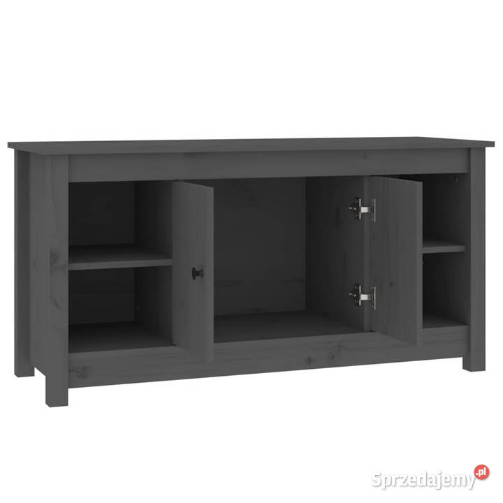 Szafka pod telewizor szara 103x365x52 drewno RTV Warszawa