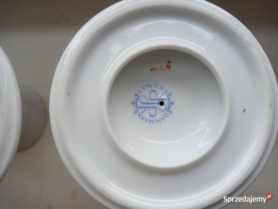 Świeczniki porcelanowe Lyngby Poznań sprzedam