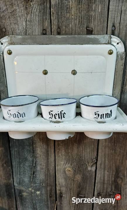 Stara emaliowana półka Sosnowiec