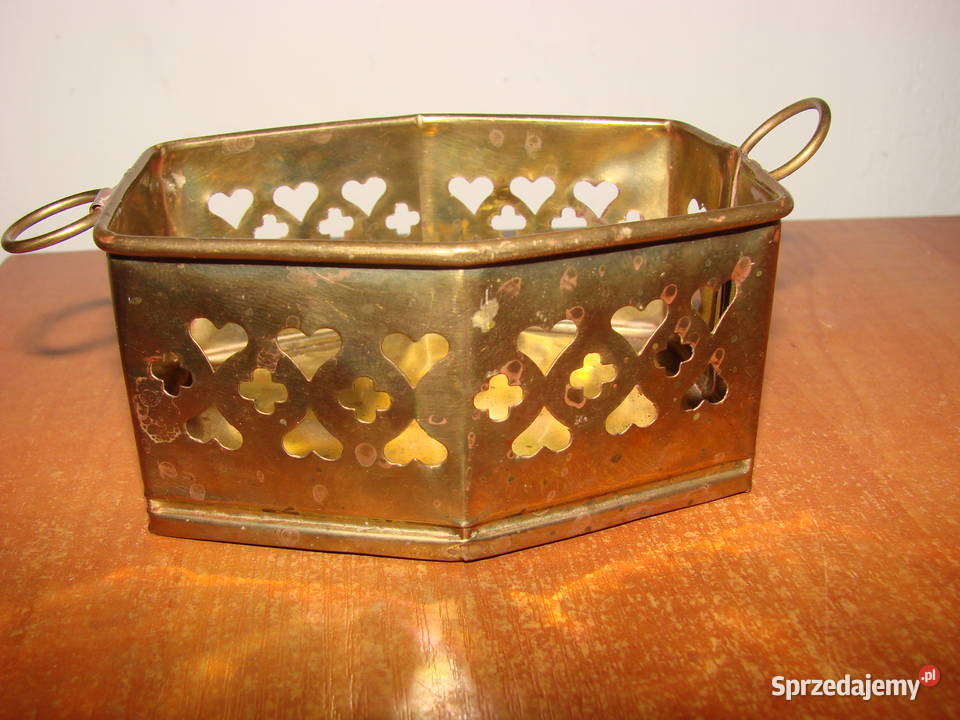 mały mosiężny koszyk Pruszcz Gdański