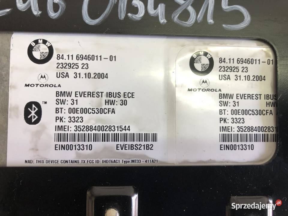 MODUŁ STEROWNIK BLUETOOTH 6946011 BMW E46 Komputery