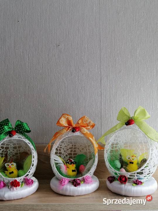 Stroik świąteczny wielkanocny wykonany Katowice