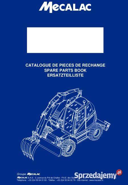 Mecalac 714MW katalog części zamiennych