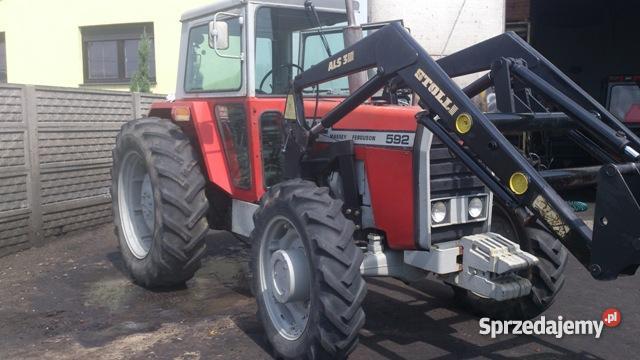 Traktor Ciągnik massey ferguson 592 ładowacz tur Rok produkcji 1975 Opatówek