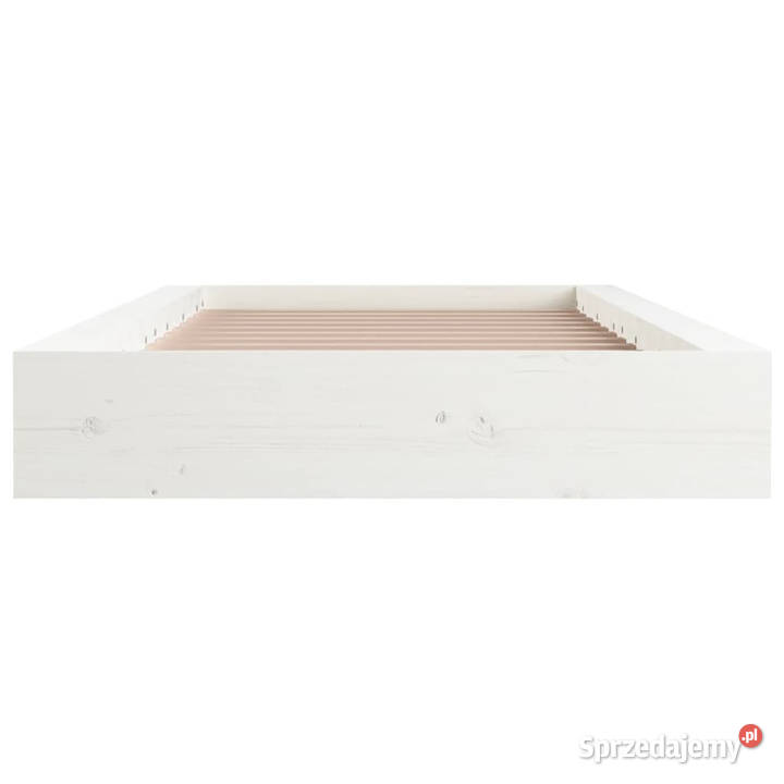Rama łóżka biała lite drewno 135x190 WM820712 Łóżka Warszawa
