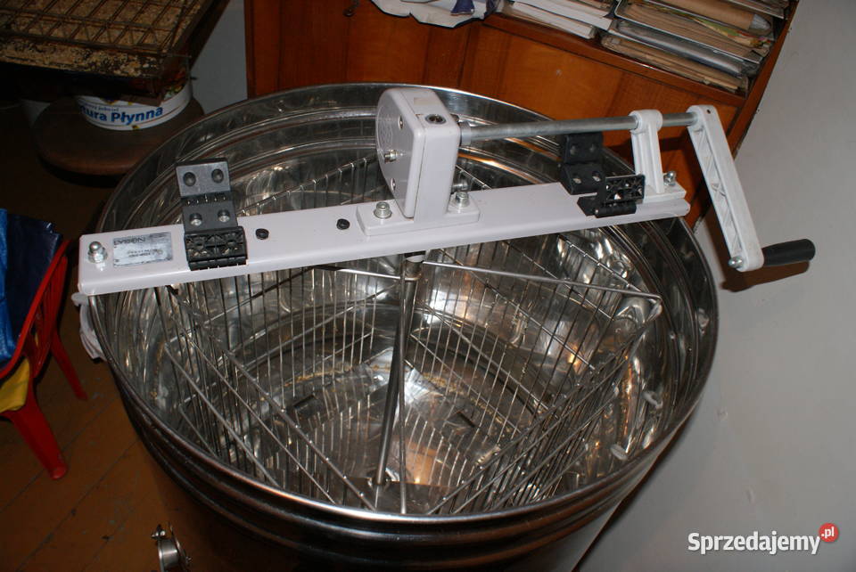 Wirówka do miodu miodarka ręczna 4 ramkowa Łysoń małopolskie Wawrzeńczyce