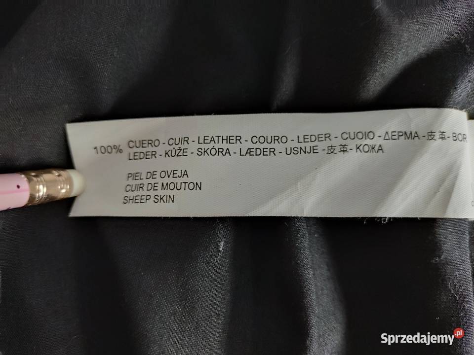 Kurtka skórzana męska Bershka czarna Głuchołazy