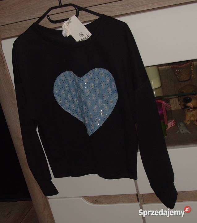 MY wiosenna bluza STYLE z Sercem jeanscekiny r Bluzki i koszule wielkopolskie Rawicz sprzedam