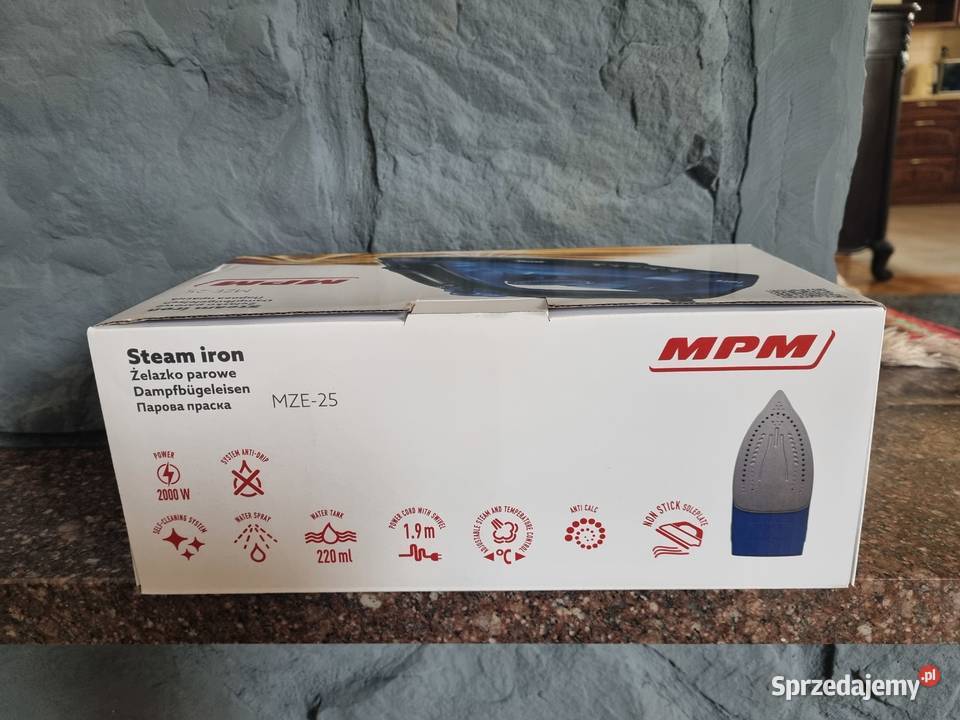 Żelazko parowe z nieprzywierającą powłoką MPM lubelskie Lublin