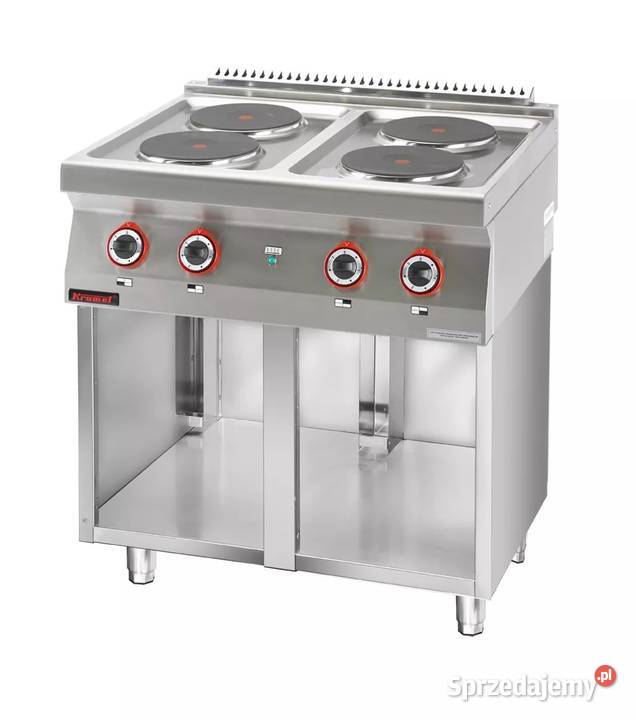 Kuchnia elektryczna 4 płyty okrągłe na podstawie Pszczyna
