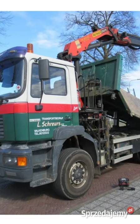 B Bordmatic wywrotka 6x6 hydroburta z dzwigiem Man FT