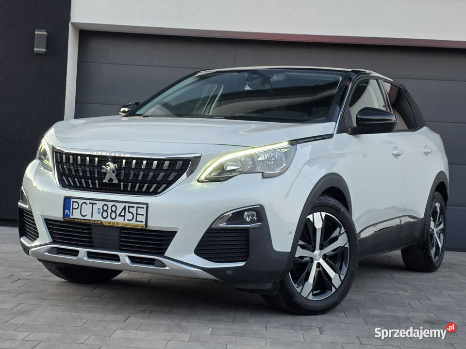 Peugeot 3008 ALLURE bezwypadkowy skóry kamery lakier metallic Samochody osobowe Czarnków