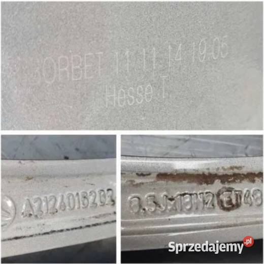 Komplet Felgi Mercedes 18x85j 5x112 ET48 OE Mercedes-Benz OE śląskie Częstochowa