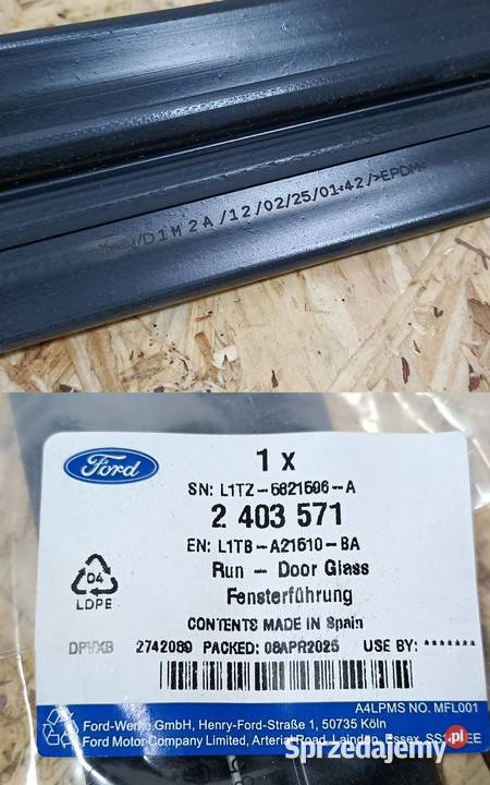 FORD PUMA USZCZELKA SZYBY BOCZNEJ L1TBA21510BA Pleszew
