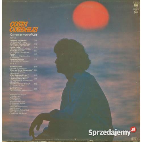 Komm in meine Welt Costa Cordalis LP Vinyl sprzedam