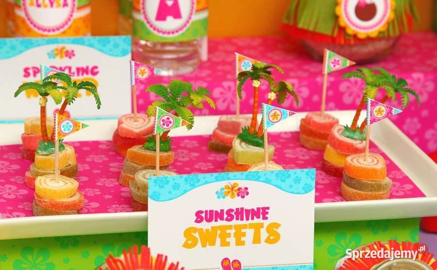 Hawaje Aloha Hawajskie party szablony urodziny Poznań