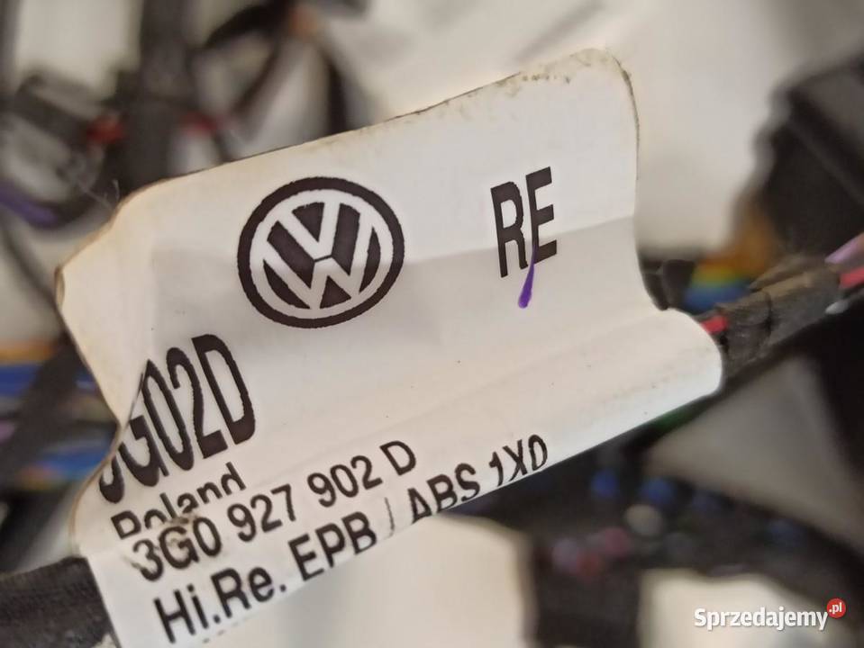 SKODA SUPERB WIĄZKA INSTALACJA KABINY 20TDI DTSB