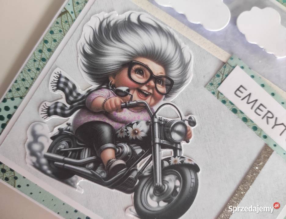 Kartka ręcznie robiona z okazji odejścia na Łódź sprzedam