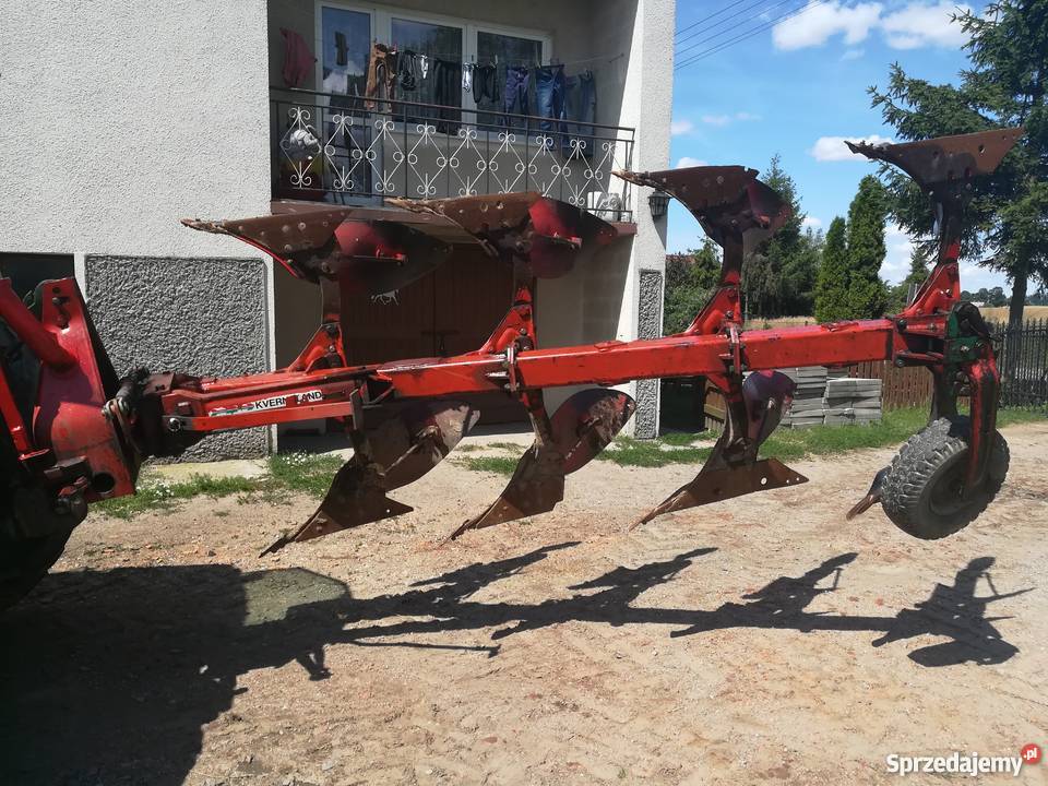 Pług KVERNELAND L 4 skiby obrót Dębowa Łąka