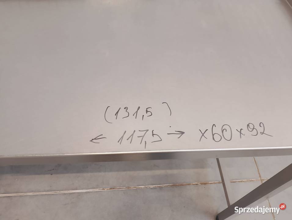 Stół 1315x60x90 blat nie na całości 1175x60 Wrocław