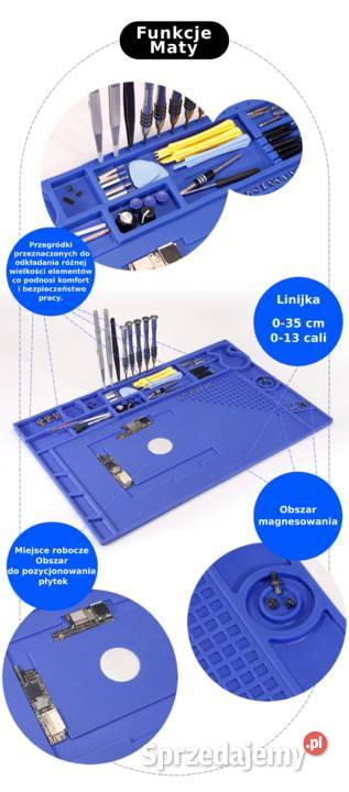 Mata silikonowa Organizer 44x31 do serwisu