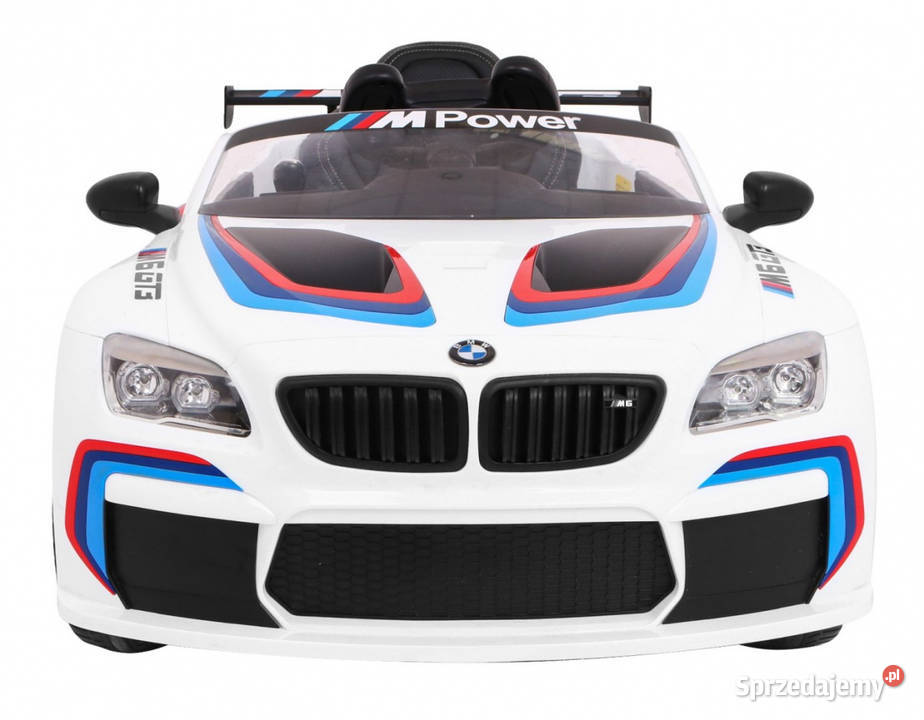 Auto na akumulator BMW M6 GT3 12V EVA białe Pojazdy elektryczne i spalinowe Warszawa