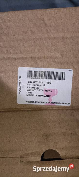 OBUDOWA LUSTERKA PRAWA GOLF VI VII TOURAN RAMKA pomorskie sprzedam