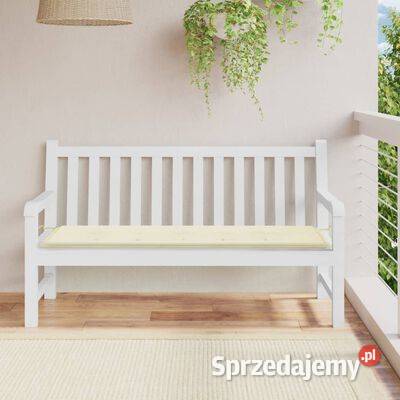 vidaXL Poduszka na ławkę ogrodową kremowa