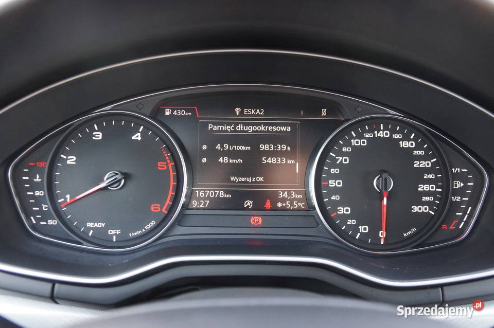 Audi A4 20 TDI CR 150 Klimatronic Full LED podgrzewane fotele Nowy Sącz