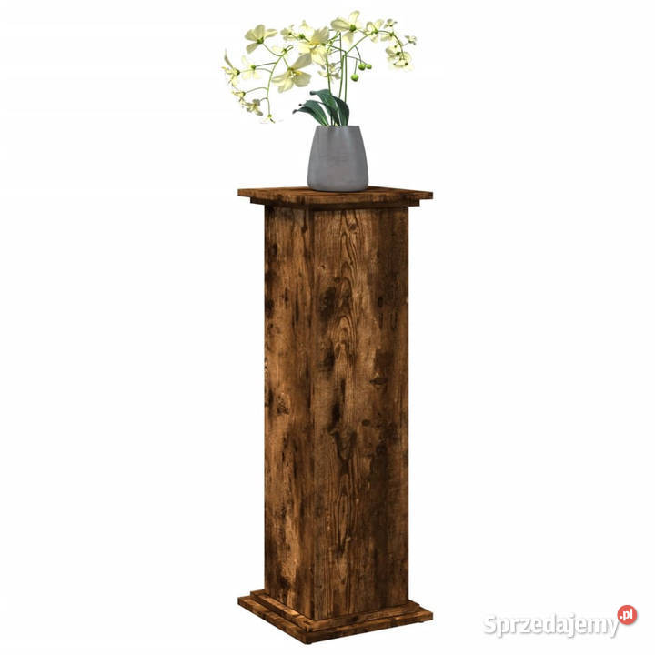Piedestał ze schowkiem przydymiony dąb 31x30x90 Pozostałe