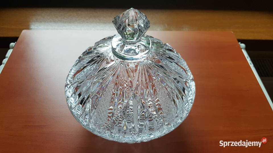 Kryształowa bomboniera kryształ PRL Dąbrowa Górnicza