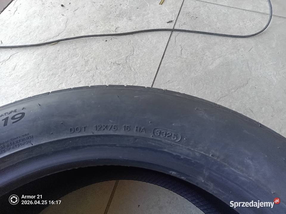 Sprzedam letnie opony Hankook 22555R19 prod opon Samochodowe