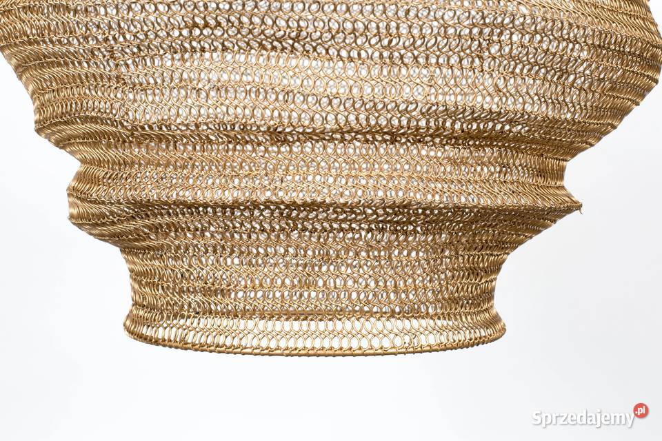 Lampa wisząca mosiężna siatka kokon Nest cocoon Warszawa