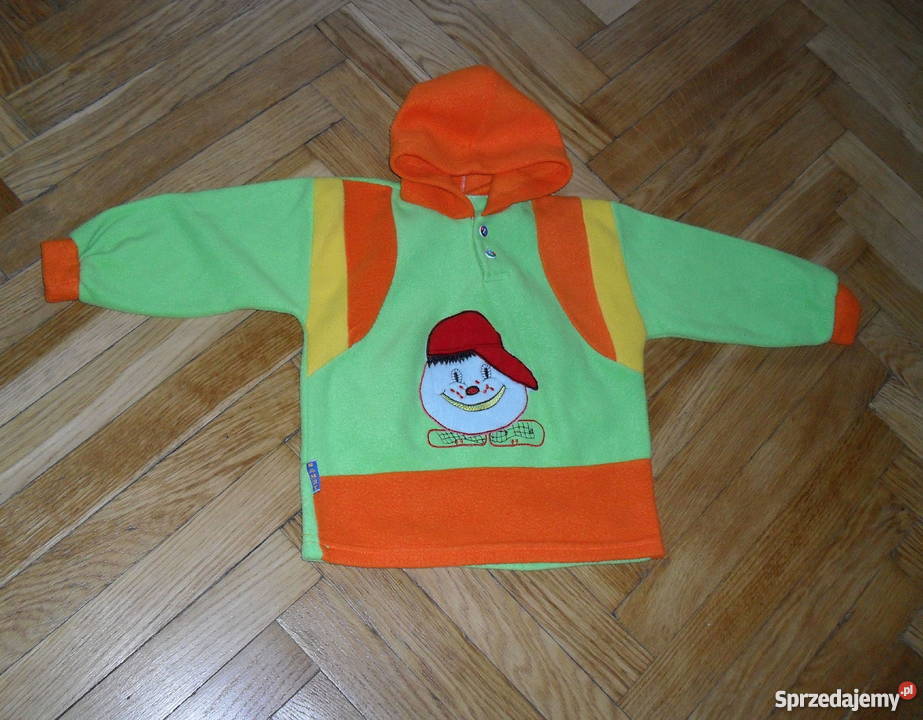 ZIELONA BLUZA POLAR Z KAPTUREM R110116 Bluzy Odzież Łódź