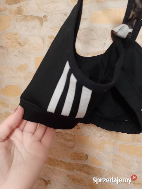 3840 M ADIDAS Czarny top fitness z Londynu Kraków