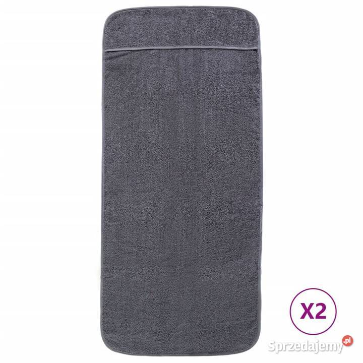 Ręczniki plażowe 2 antracytowe 75x200 400 Warszawa