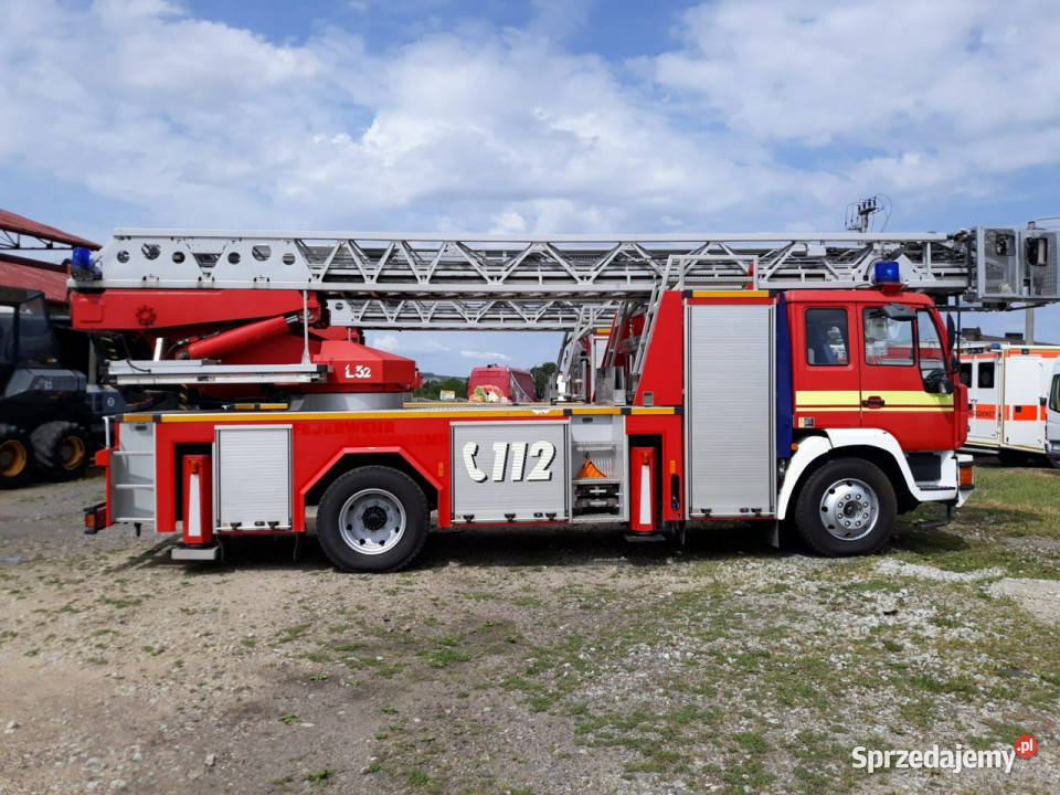 Man L 2000 MAN 15280 Straż pożarna drabina serwisowany w ASO Syców sprzedam
