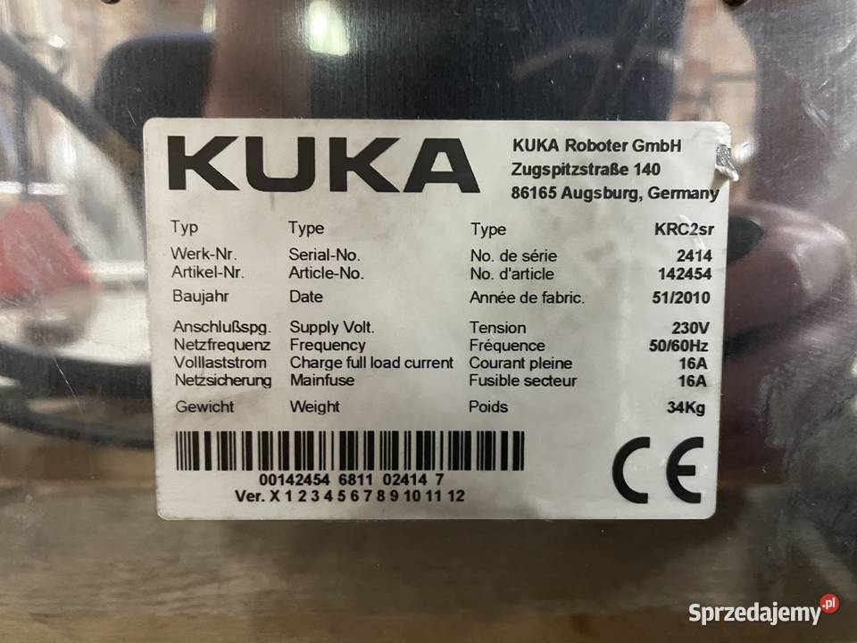 Robot Przemysłowy Kuka KR5 Sixx R650 KRC2sr Stryków