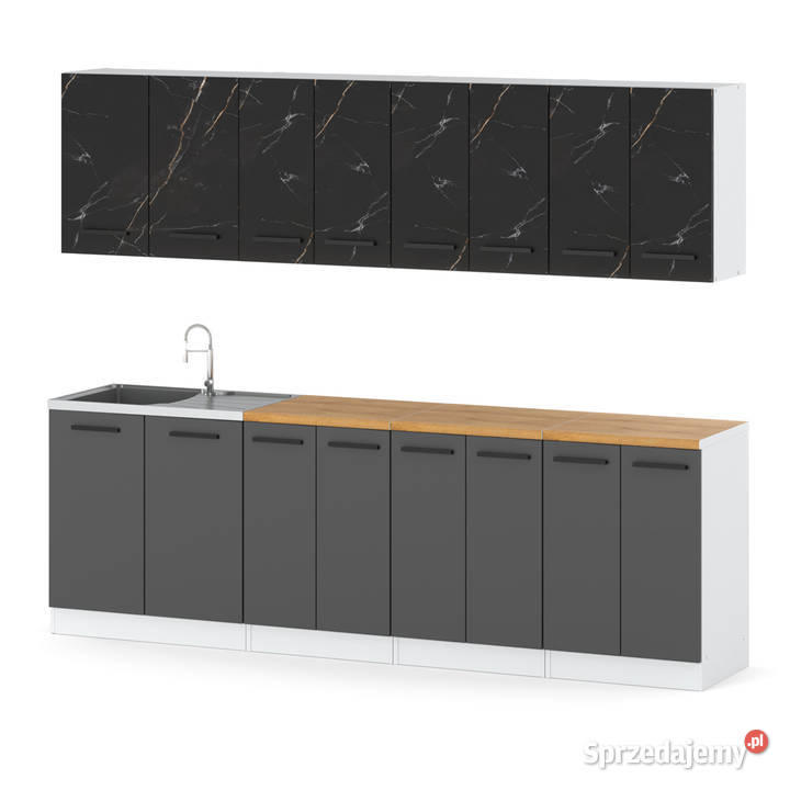 Kuchnia Z Blatem Duża Vero 26m Nowoczesna Biała 145cm warmińsko-mazurskie Elbląg sprzedam