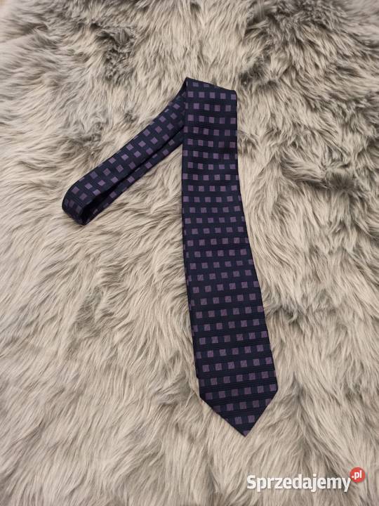 Krawat MarksSpencer krawat czarny kratka Warszawa