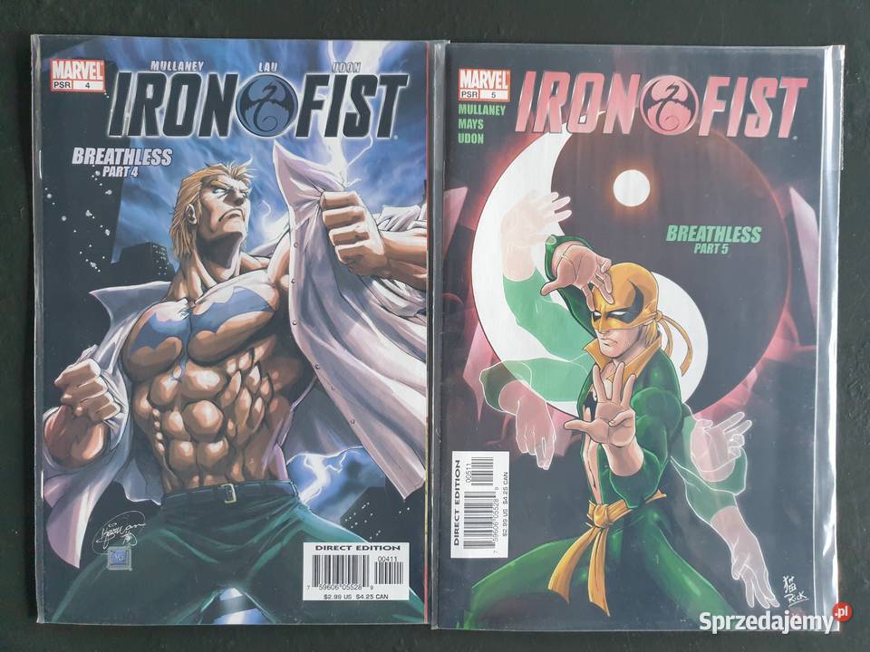 Iron Fist 9 oryginalnych komiksów Marvel USA pomorskie Gdynia