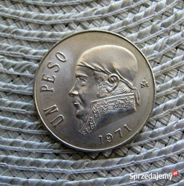 Meksyk 1 Peso 1971r Ładna