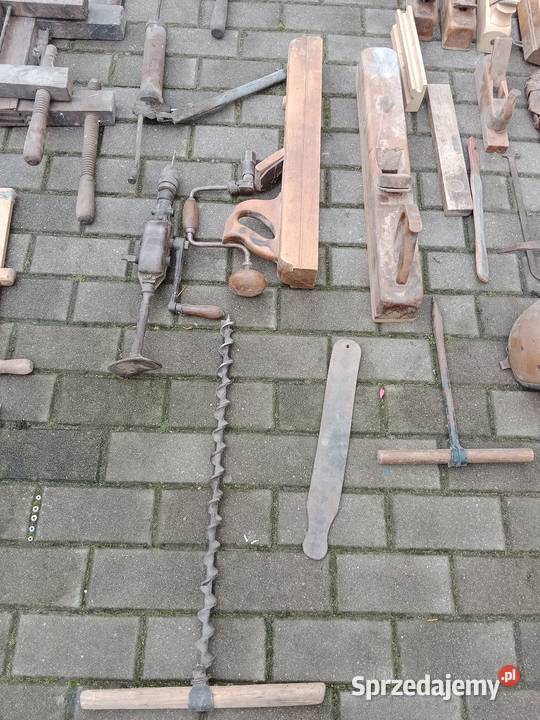 Antyk stolarnia heble strugi piły Chojnice